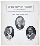 Group of 17 Chicago Cubs 1920's -1940's Scorecards, Program and Ticket Stub