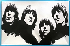 1970's Capitol Records Beatles <em>Rubber Soul</em> Promotional Mirror - Celebrating 10 Years of The Beatles in America