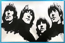 1970s Capitol Records Beatles <em>Rubber Soul</em> Promotional Mirror - Celebrating 10 Years of The Beatles in America