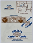 1976 Elvis Presley “Chairman of the Board” Business Card and Brochure for “Presley’s Center Courts”