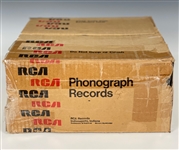 Elvis Presley 1974 <em>Good Times</em> Album Promotional Collection with Record Store Poster, “Not For Sale” Copy of the LP and RCA Indianapolis Shipping Box (3 items)