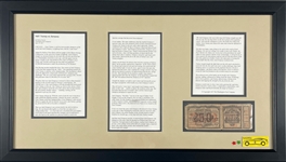 September 22, 1927, Gene Tunney vs Jack Dempsey World Heavyweight Championship Fight Ticket – Soldier Field, Chicago