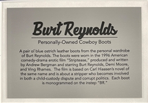 Burt Reynolds Screen-Worn Cowboy Boots from the 1996 Film <em>Striptease</em>