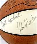 “Basketball Hall of Fame” Basketball Signed by UCLA Legends John Wooden, Gail Goodrich and Bill Walton