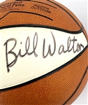 “Basketball Hall of Fame” Basketball Signed by UCLA Legends John Wooden, Gail Goodrich and Bill Walton