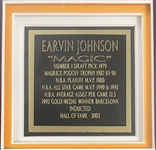 Magic Johnson Signed Los Angeles Lakers Jersey in Framed Display