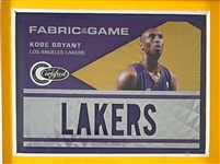 2009-10 NBA Champion Los Angeles Lakers Game-Used Jersey Trading Cards Display with Two Kobe Bryant Cards (12 Cards Total)