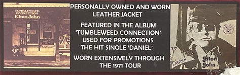 Elton John Owned Leather Jacket Worn on the Cover His 1971 LP <em>Tumbleweed Connection</em>