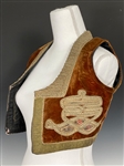 Meg Ryan Screen Worn Velvet Peasant Vest as Jim Morrison's Girlfriend Pamela Courson in the 1991 Film <em>The Doors</em>