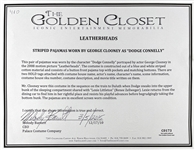 George Clooney Screen Worn Pajamas as Dodge Connelly in 2008 Football Film <em>Leatherheads</em>