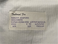 Robert Redford Screen Worn Suit, Shirt, Tie and Belt from the 1993 Film <em>Indecent Proposal</em>