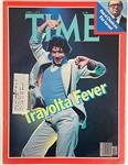 John Travolta Owned and Signed Cream Suit Worn for His 1978 <em>Saturday Night Fever</em> <em>TIME</em> Magazine Cover