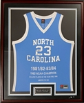 Michael Jordan Signed University of North Carolina #23 Jersey Display - Limited Edition 120/123 Upper Deck Authenticated
