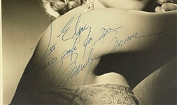 Marilyn Monroe Signed 8 x 10 Photo - Keep Safe for Me...” - Early Lazlo Willinger Glamour Shot