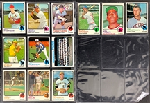 1973 Topps Baseball Complete Set (660/660) Incl. #615 Mike Schmidt Rookie PSA EX-MT 6