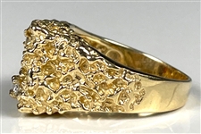 Elvis Presley Owned 14K Gold Nugget Diamond and Garnet Ring Given to His Girlfriend Sheila Ryan – Former Jimmy Velvet Collection