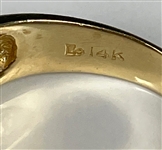 Elvis Presley Owned 14K Gold Nugget Diamond and Garnet Ring Given to His Girlfriend Sheila Ryan – Former Jimmy Velvet Collection