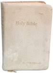 Elvis Presley Owned Bible Given to Him By Gary Pepper at 1957 Graceland Christmas Eve Party - With Graceland Authenticated LOA