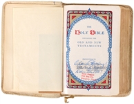 Elvis Presley Owned Bible Given to Him By Gary Pepper at 1957 Graceland Christmas Eve Party - With Graceland Authenticated LOA