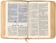 Elvis Presley Owned Bible Given to Him By Gary Pepper at 1957 Graceland Christmas Eve Party - With Graceland Authenticated LOA