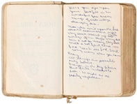 Elvis Presley Owned Bible Given to Him By Gary Pepper at 1957 Graceland Christmas Eve Party - With Graceland Authenticated LOA