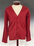 Elvis Presley Owned Deep Red 1960s “Sy Devore” Button-Down Cardigan Sweater 