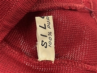 Elvis Presley Owned Deep Red 1960's “Sy Devore” Button-Down Cardigan Sweater 