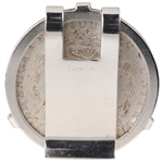 Elvis Presley Owned Silver Dollar Money Clip – with Genuine 1881 “Liberty Head” Morgan Silver Dollar Coin! Gifted to His Cousin Patsy Presley.