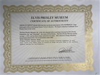 Elvis Presley White Stage Scarf with Blue Facsimile Signature – Former Jimmy Velvet Collection