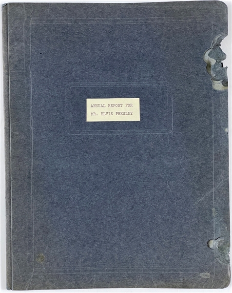 1966 Elvis Presley Satirical “Annual Report” Created for Him By Colonel Tom Parker – From the 1999 Graceland Archives Auction