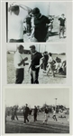 Pair of 1957 Photographs of Elvis Presley Playing Football in Memphis