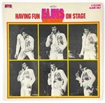 1974 <em>Having Fun With Elvis on Stage</em> 33 1/3 RPM LP from Colonel Tom Parker's “Boxcar Records”