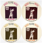 Four 1972 Las Vegas Hilton Elvis Presley Souvenir Menus (All Four Colors) - with Graceland Authenticated LOA