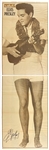 1976 French Magazine Life-Sized, Double-Sided Elvis Presley Poster - <em>Salut Les Copains</em>