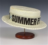 Early 1970s “Elvis Summer Festival / RCA / Hilton” Styrofoam “Straw” Hat from his Las Vegas Concerts