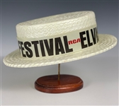 Early 1970s “Elvis Summer Festival / RCA / Hilton” Styrofoam “Straw” Hat from his Las Vegas Concerts