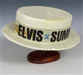 Early 1970s “Elvis Summer Festival / RCA / Hilton” Styrofoam “Straw” Hat from his Las Vegas Concerts