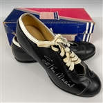 Stan Musial Signed Stan Musial Baseball Shoes with Original Pictorial Box!