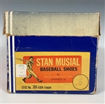 Stan Musial Signed Stan Musial Baseball Shoes with Original Pictorial Box!
