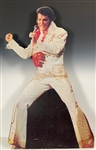 Huge 1973 Die-Cut Record Store Standee Promoting Elvis Presley’s <em>Aloha from Hawaii Via Satellite</em> - A Rare Survivor