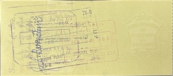 February 4, 1963, Elvis Presley Signed $100 Check for “Cash While Making Para. Movie ‘Fun in Acapulco’” - with Graceland Authenticated LOA