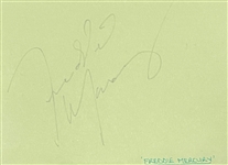 Freddie Mercury Signed Autograph Book Page - Encapsulated by Beckett Authentic