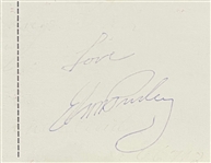 Elvis Presley Signed 1972 “Elvis and the Colonel” Christmas Postcard - Encapsulated by Beckett Authentic