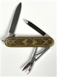 Elvis Presley Owned Ornately Engraved VOSS Cut Co. Pocket Knife - Gifted to His Cousin Patsy Presley