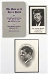 President John F. Kennedy Prayer Cards and Funeral Missal Booklet (3 Items)