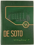 1955 <em>DeSoto</em> Memphis State Yearbook Featuring Elvis Presley, Tony Curtis, George Klein and Wink Martindale