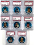 1965 Old London Coins Group of Eight PSA Graded Examples Including Mickey Mantle