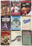 Group of 19 Hall of Famer and Superstar Signed Hardback Baseball Books and Biographies -  Each with FULL PSA/DNA LOA