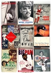 Group of 19 Hall of Famer and Superstar Signed Hardback Baseball Books and Biographies -  Each with FULL PSA/DNA LOA