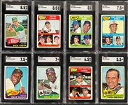 1965 Topps Baseball Complete Set (598) with 14 PSA and SGC Graded Cards